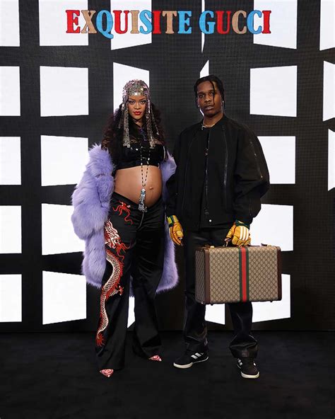 Rihanna & ASAP Rocky Wear Full Gucci at Milan 